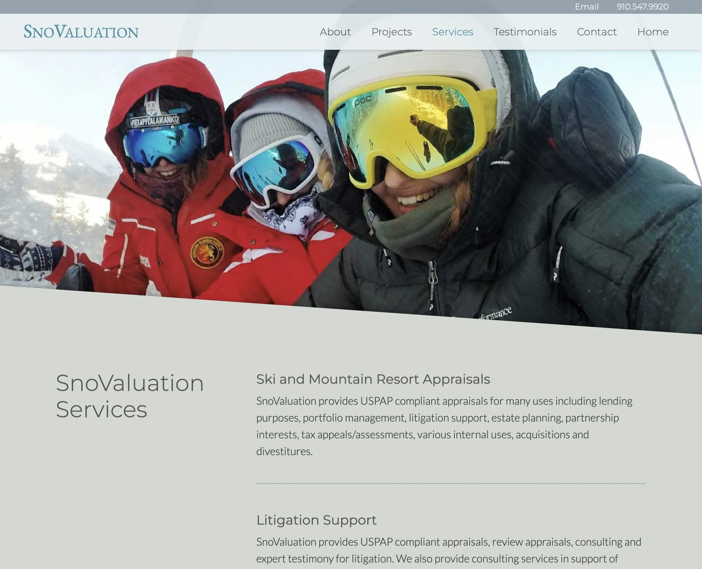 SnoValuation Website Screenshot 06